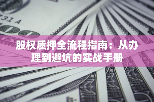 武汉股权质押全流程指南：从办理到避坑的实战手册