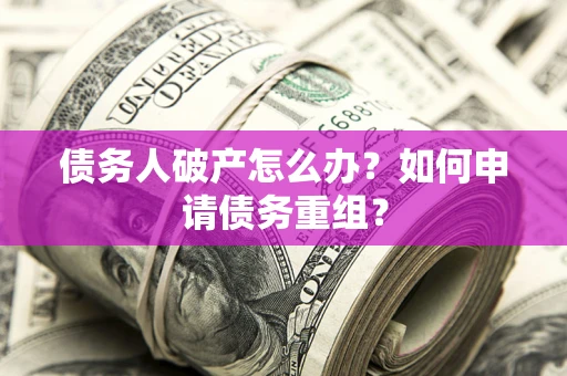 武汉债务人破产怎么办？如何申请债务重组？