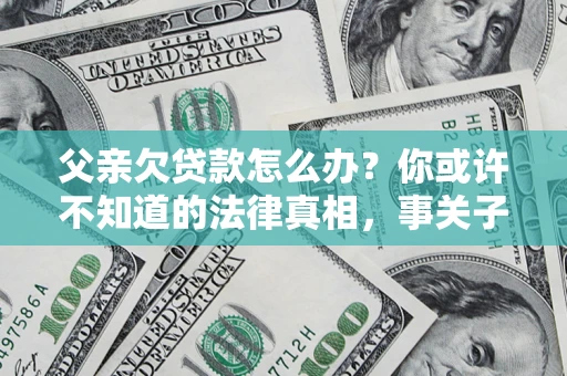 武汉父亲欠贷款怎么办？你或许不知道的法律真相，事关子女未来