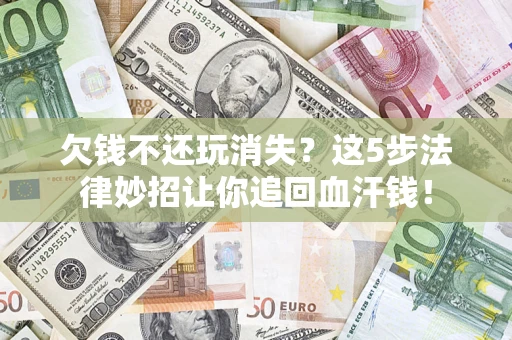 武汉欠钱不还玩消失？这5步法律妙招让你追回血汗钱！
