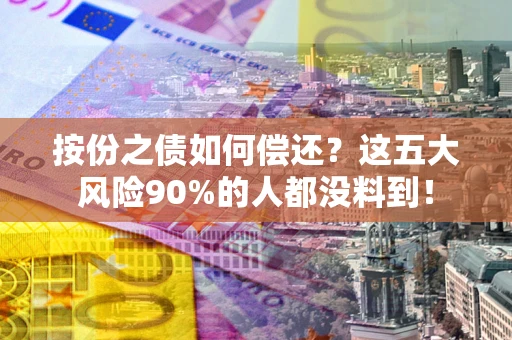 武汉按份之债如何偿还？这五大风险90%的人都没料到！