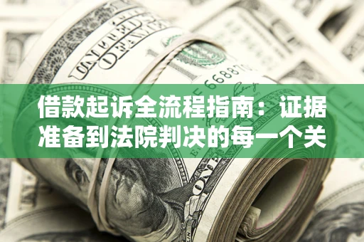 武汉借款起诉全流程指南：证据准备到法院判决的每一个关键步骤