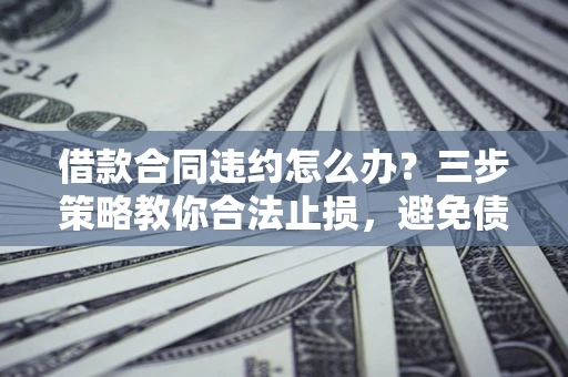 武汉借款合同违约怎么办？三步策略教你合法止损，避免债务危机升级