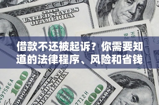 武汉借款不还被起诉？你需要知道的法律程序、风险和省钱技巧